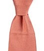 Roundtree & Yorke Valley Solid 3 3/8#double; Silk Tie, Color:Coral - Image 1