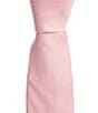 Roundtree & Yorke Wagner Solid 2 3/4#double; Linen/Silk Tie, Color:Pink - Image 1