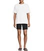 Rowm Big & Tall Flat Front Solid Terry 7#double; Inseam Shorts, Color:Black - Image 3