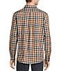 Rowm Big & Tall Long Sleeve Herringbone Small Plaid Woven Shirt, Color:String - Image 2