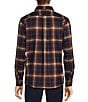 Rowm Big & Tall Long Sleeve Jaspe Dark Large Plaid Button Down Shirt, Color:Dark Navy - Image 2