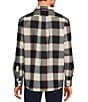Rowm Big & Tall Long Sleeve Jaspe Large Buffalo Plaid Button Down Shirt, Color:Winter White Multi - Image 2