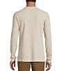 Rowm Big & Tall Long Sleeve Solid Ribbed Crew, Color:Oatmeal - Image 2