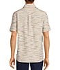 Color:Ecru - Image 2 - Big & Tall On The Range Short Sleeve Space Dyed Textured Horizontal Striped Shirt