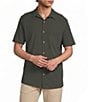 Rowm Big & Tall Performance Rec + Relax Short Sleeve Solid Textured Shirt - Image 1