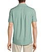 Rowm Big & Tall Performance Rec + Relax Short Sleeve Solid Textured Shirt, Color:Green - Image 2