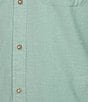 Rowm Big & Tall Performance Rec + Relax Short Sleeve Solid Textured Shirt, Color:Green - Image 3