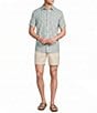 Rowm Big & Tall Performance Rec + Relax Short Sleeve Tile Print Textured Shirt - Image 3