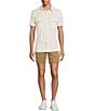 Rowm Big & Tall Performance Rec + Relax Short Sleeve Western Cross Geo Print Textured Shirt, Color:String - Image 3