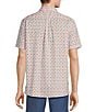 Color:White - Image 2 - Big & Tall Rec & Relax Short Sleeve Palm Print Shirt