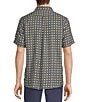 Rowm Big & Tall Short Sleeve Outsider Geo Floral Print Shirt, Color:Dark Blue - Image 2
