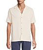 Rowm Big & Tall Short Sleeve Solid Textured Camp Shirt - Image 1