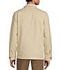 Rowm Big & Tall The Rambler Long Sleeve Garment Dyed Canvas Solid Shirt Jacket, Color:Light Khaki - Image 2