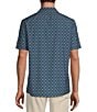 Rowm Big & Tall Tourister Rec & Relax Short Sleeve Medallion Print Shirt, Color:Dark Blue - Image 2