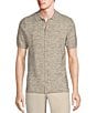 Rowm Big & Tall Tourister Short Sleeve Textured Heather Button-Front Sweater Knit Shirt, Color:Multicolor - Image 1