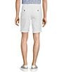 Color:White - Image 2 - Blue Sirena Flat Front Solid 9#double; Inseam Shorts