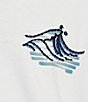 Color:White - Image 5 - Blue Sirena Short Sleeve Mermaid Screen Print T-Shirt