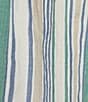 Color:White Multi - Image 4 - Blue Sirena Short Sleeve Seersucker Vertical Stripe Print Shirt