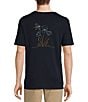 Color:Dark Navy - Image 1 - Crafted Short Sleeve Dragonfly Embroidered Pocket T-Shirt