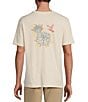 Color:Cream - Image 1 - Crafted Short Sleeve Bird Embroidered Pocket T-Shirt