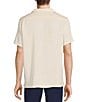 Color:Cream - Image 2 - Crafted Short Sleeve Solid Camp Button Front Shirt