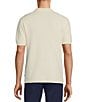 Color:Cream - Image 2 - Crafted Short Sleeve Textured Stripe Sweater Knit Johnny Shirt