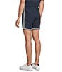 Rowm Drawstring Embroidered 7#double; Inseam Shorts - Image 4