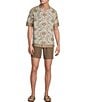 Rowm Drawstring Garment Dyed Solid Texture 7#double; Inseam Shorts - Image 3