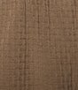 Rowm Drawstring Garment Dyed Solid Texture 7#double; Inseam Shorts - Image 4