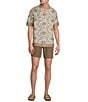 Rowm Drawstring Garment Dyed Solid Texture 7#double; Inseam Shorts - Image 3
