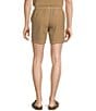 Rowm Flat Front Drawstring Garment Dyed Solid 7#double; Inseam Waffle Shorts, Color:Khaki - Image 2