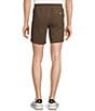 Rowm Flat Front Drawstring Garment Dyed Solid 7#double; Inseam Waffle Shorts, Color:Mocha - Image 2