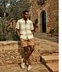 Rowm Flat Front Solid 7#double; Inseam Shorts, Color:Khaki - Image 5