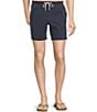 Rowm Flat Front Solid 7#double; Inseam Shorts, Color:Navy - Image 1