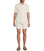 Rowm Flat Front Solid 7#double; Inseam Texture Shorts - Image 3