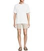 Rowm Flat Front Solid Terry 7#double; Inseam Shorts, Color:String - Image 3