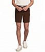 Rowm Garment Dyed Solid Drawstring Corduroy 7#double; Inseam Shorts - Image 1