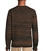 Color:Brown - Image 2 - Into The Blue Collection Long Sleeve Spacedye Multicolor Crew Neck Sweater