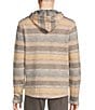 Color:Light Brown - Image 2 - Into The Blue Collection Long Sleeve Textured Stripe Hoodie