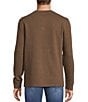 Rowm Long Sleeve Garment Washed Solid Waffle Henley Shirt, Color:Brown - Image 2