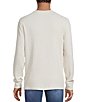 Rowm Long Sleeve Garment Washed Solid Waffle Henley Shirt - Image 2