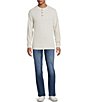 Rowm Long Sleeve Garment Washed Solid Waffle Henley Shirt - Image 3