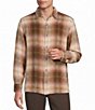 Rowm Long Sleeve Herringbone Large Plaid Shirt - Image 1