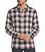 Rowm Long Sleeve Herringbone Medium Plaid Shirt - Image 1