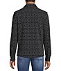 Rowm Long Sleeve Jacquard Geo Print Coatfront Shirt - Image 2