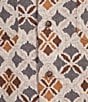Rowm Long Sleeve Jacquard Multi Geo Print Button Front Shirt, Color:Oatmeal - Image 4