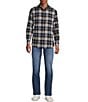 Rowm Long Sleeve Multi Plaid Flannel Shirt - Image 3