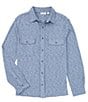 Color:Blue - Image 1 - The Everyday Collection Long Sleeve Plaited Coatfront Shirt