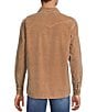 Rowm Long Sleeve Solid Cord Shirt, Color:Brown - Image 2