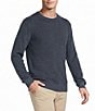 Rowm Long Sleeve solid Garment Dyed Waffle Crew Neck Sweater - Image 3